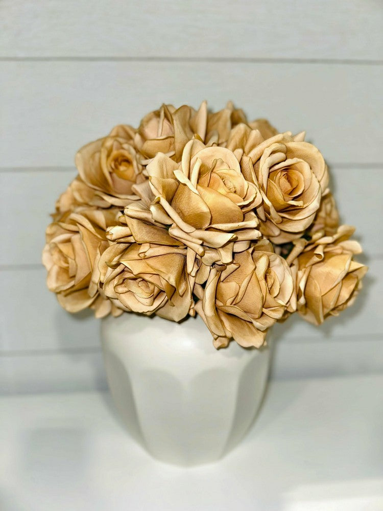 Artificial Real Touch Roses - Bundle of 10 | Plow & Hearth