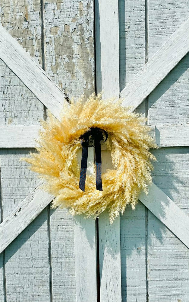 Boho Pampas Wreath | Plow & Hearth