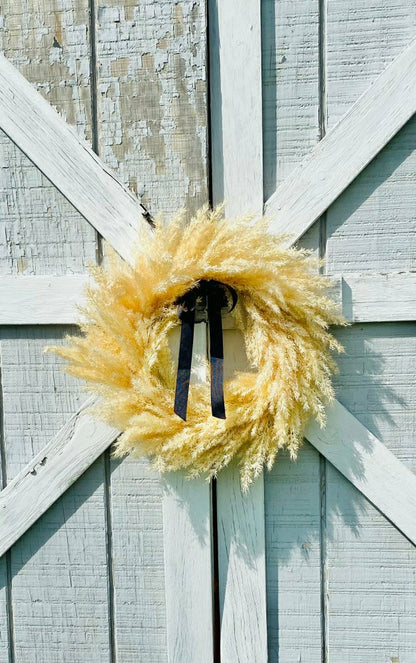 Boho Pampas Wreath | Plow & Hearth