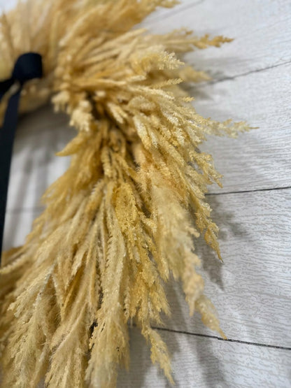 Boho Pampas Wreath | Plow & Hearth