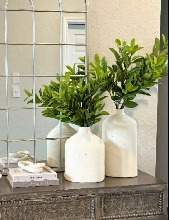Artificial Bay Leaf Stems - Bundle of 4 | Plow & Hearth