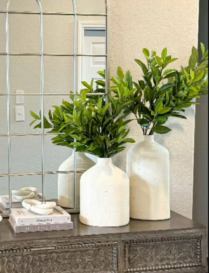 Artificial Bay Leaf Stems - Bundle of 4 | Plow & Hearth