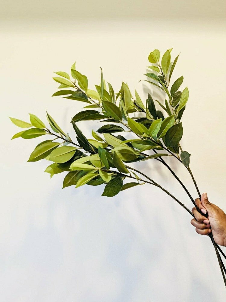 Artificial Bay Leaf Stems - Bundle of 4 | Plow & Hearth