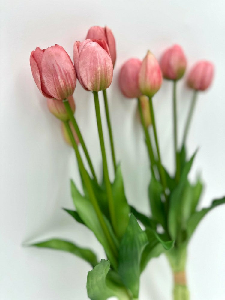 Artificial Real Touch Tulips - Bundle of 10 | Plow & Hearth