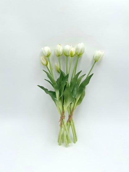 Artificial Real Touch Tulips - Bundle of 10 | Plow & Hearth