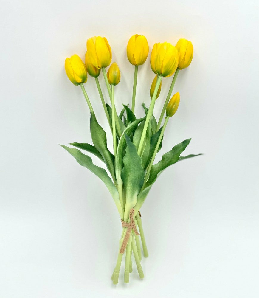 Artificial Real Touch Tulips - Bundle of 10 | Plow & Hearth