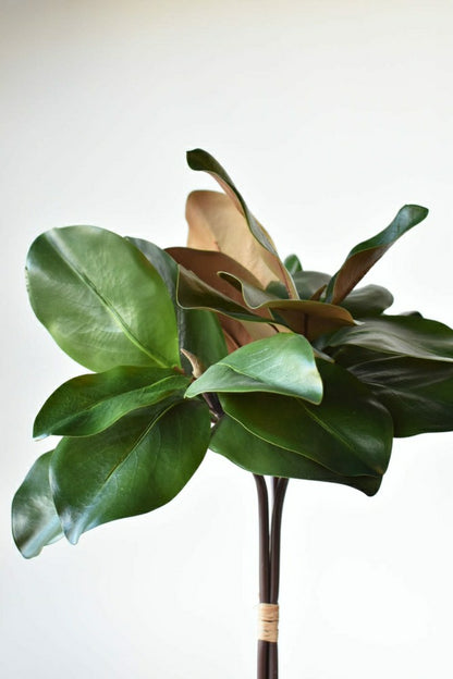 18" Faux Magnolia Leaf Bundle | Plow & Hearth