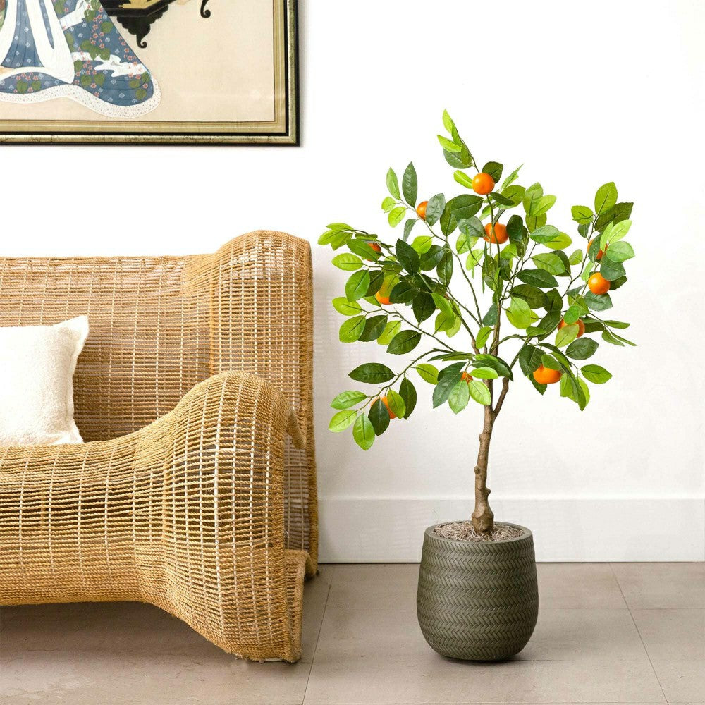 3’ Artificial Tangerine Tree | Plow & Hearth