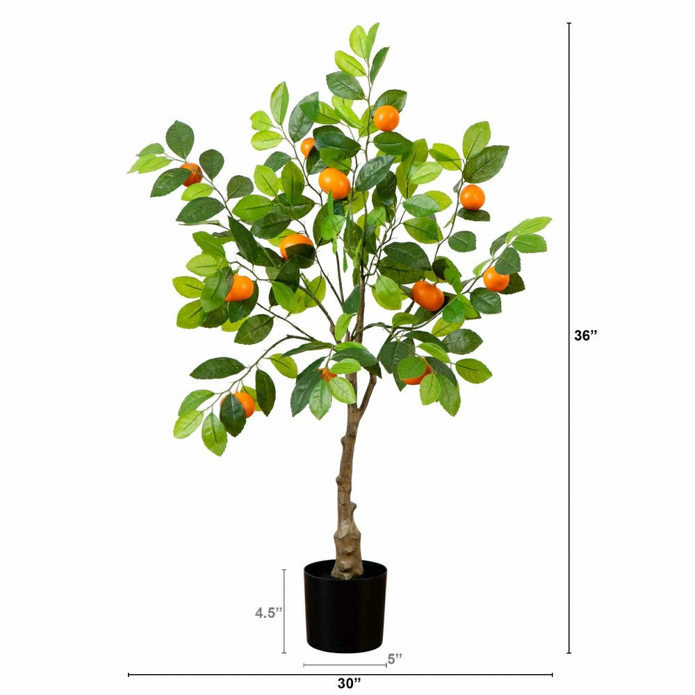 3’ Artificial Tangerine Tree | Plow & Hearth
