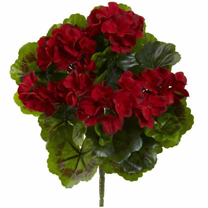 Geranium Artificial Bush - Set of 4 | Plow & Hearth