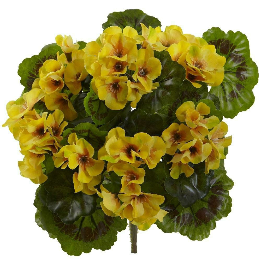 Geranium Artificial Bush - Set of 4 | Plow & Hearth