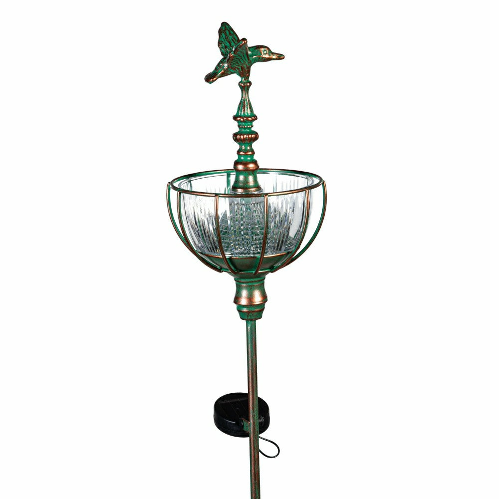 Solar Bird Feeder Garden Stake, Hummingbird | Plow & Hearth