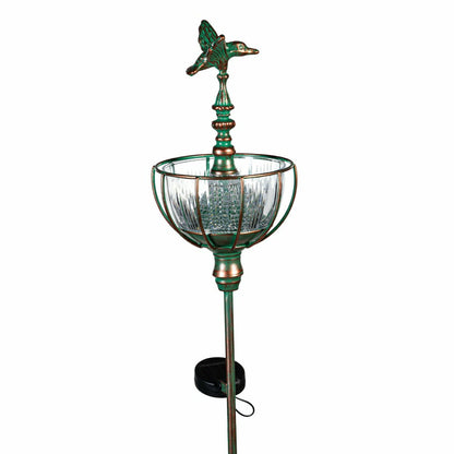Solar Bird Feeder Garden Stake, Hummingbird | Plow & Hearth