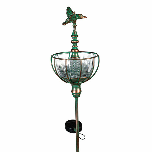 Solar Bird Feeder Garden Stake, Hummingbird | Plow & Hearth