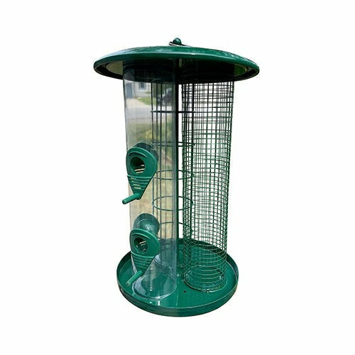 3-in-1 Outdoor Tube Bird Feeder for Small Wild Birds | Plow & Hearth