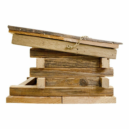 Franklin Cedar Log Cabin Bird Feeder | Plow & Hearth