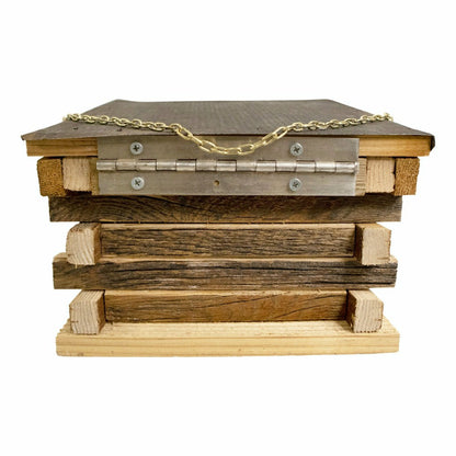 Franklin Cedar Log Cabin Bird Feeder | Plow & Hearth