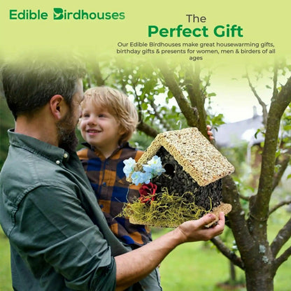 SHort Handmade Edible Birdhouse with Light Roof | Plow & Hearth