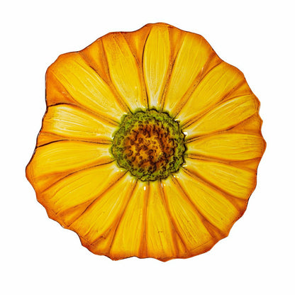 Petal and Plow Birdbath, Sunflower Glass Birdbath, 16" | Plow & Hearth