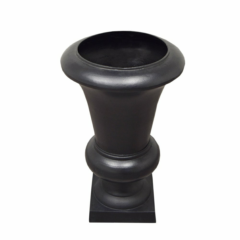 Ornate Round Cast Aluminum Metal 40-in Bird Bath Planter Vase Combo | Plow & Hearth