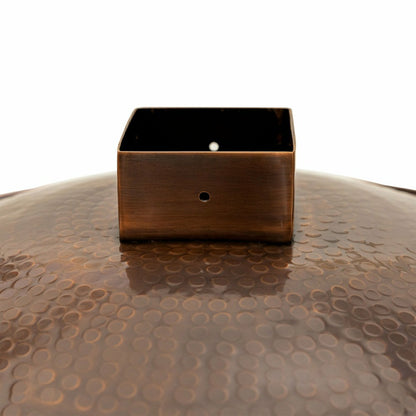 Hammered Burnt Copper Birdbath, 23" Diameter | Plow & Hearth