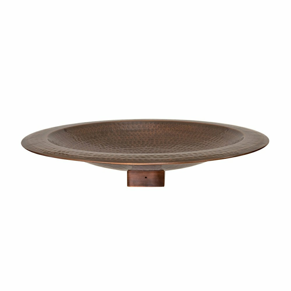 Hammered Burnt Copper Birdbath, 23" Diameter | Plow & Hearth