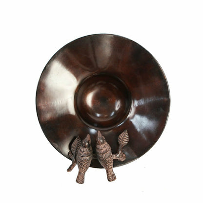Antiqued Birdbath & Railing Bracket | Plow & Hearth