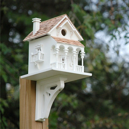 Honeymoon Cottage Bird House with Bracket | Plow & Hearth