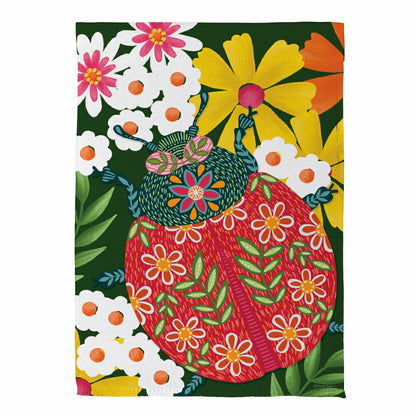Bloom & Burst Suede Garden Flag Front & Back | Plow & Hearth