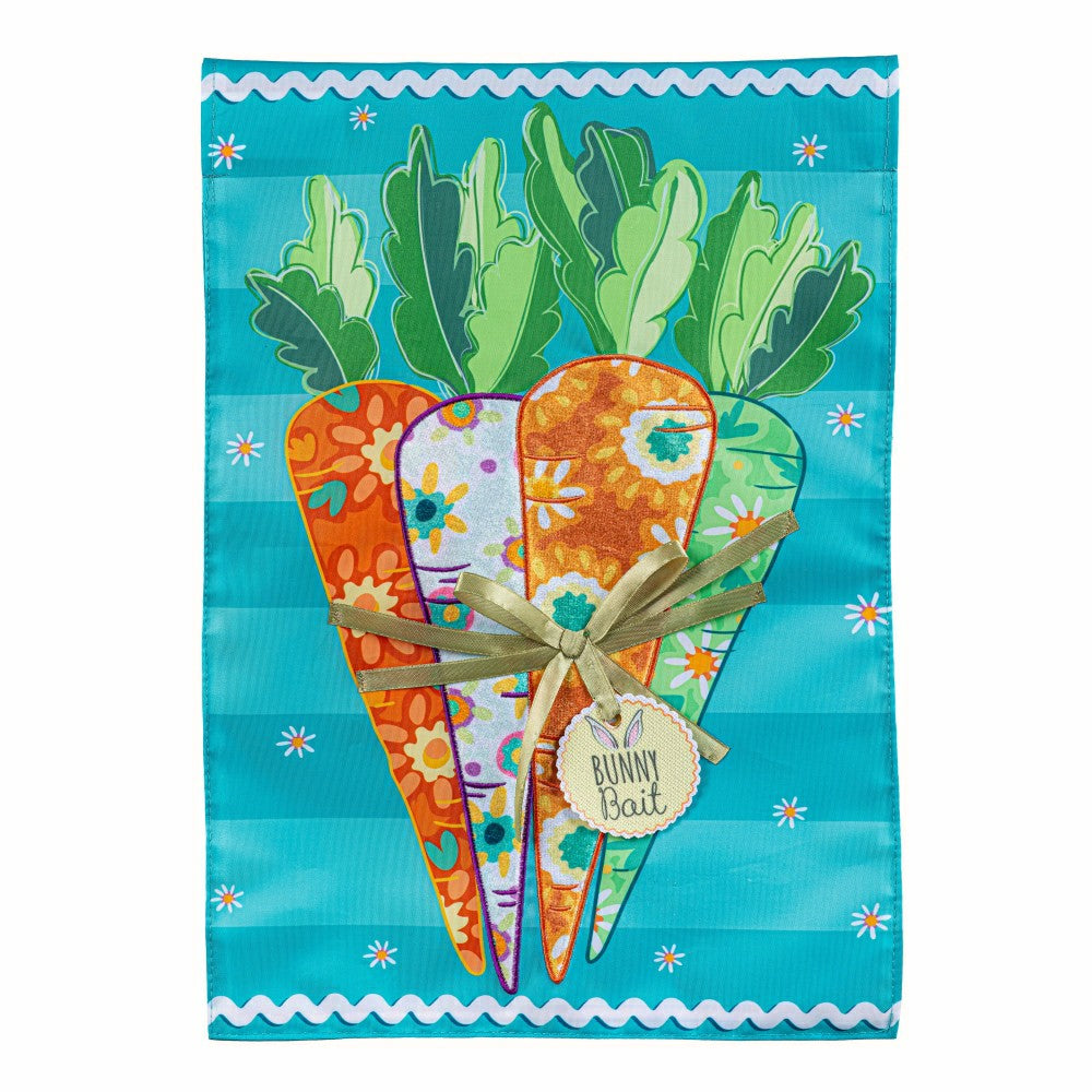 Bunny Bait Bunch Applique Garden Flag | Plow & Hearth