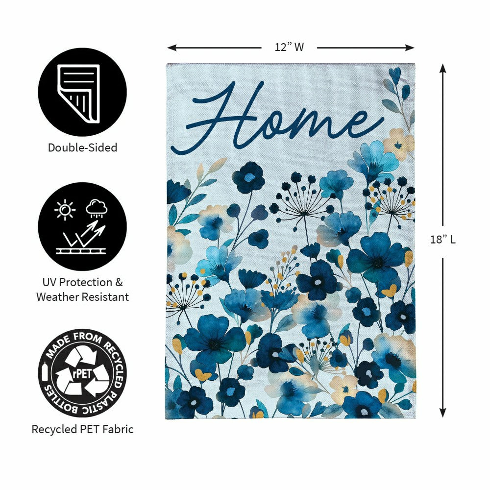 VivaStyle Gilded Meadow Burlap Garden Flag ONE | Plow & Hearth