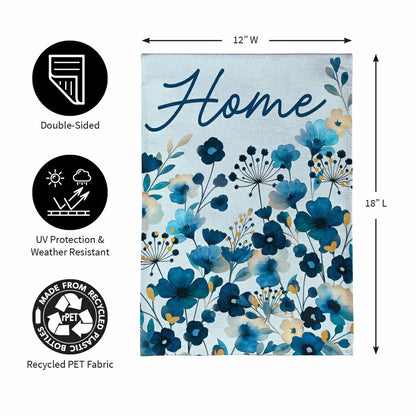 VivaStyle Gilded Meadow Burlap Garden Flag ONE | Plow & Hearth