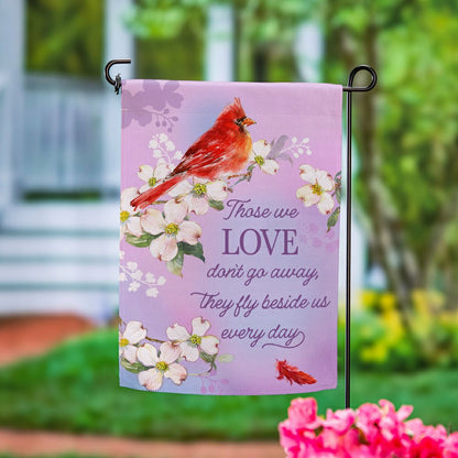 Memorial Cardinal Suede Garden Flag | Plow & Hearth