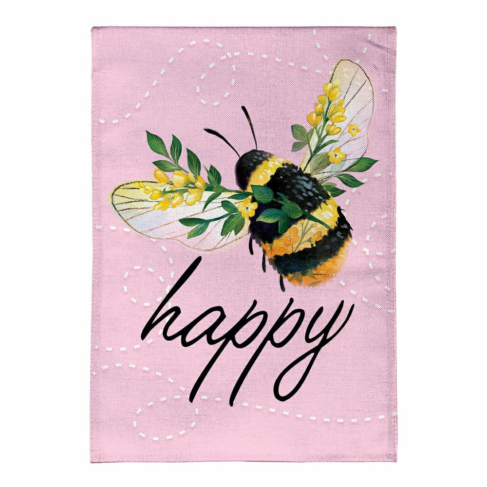 Simple Life Ladybug Burlap House Flag | Plow & Hearth