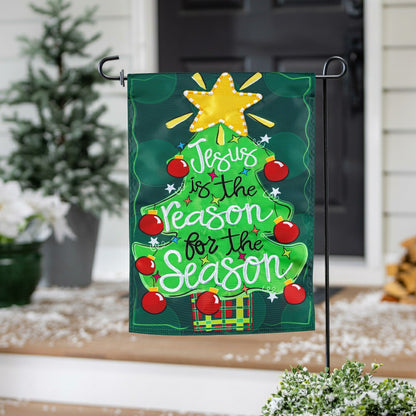 Jesus Is The Reason Applique Garden Flag | Plow & Hearth