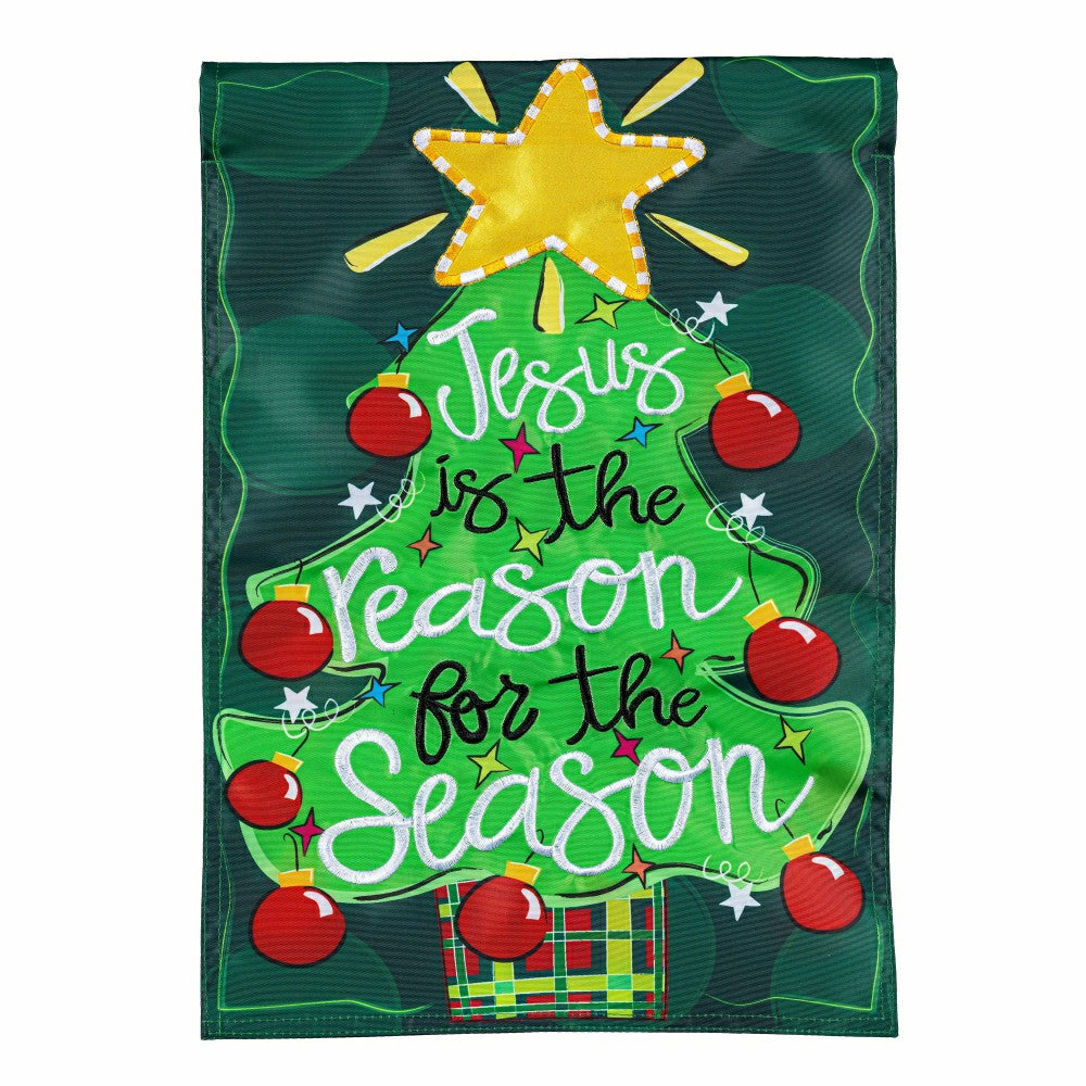 Jesus Is The Reason Applique Garden Flag | Plow & Hearth