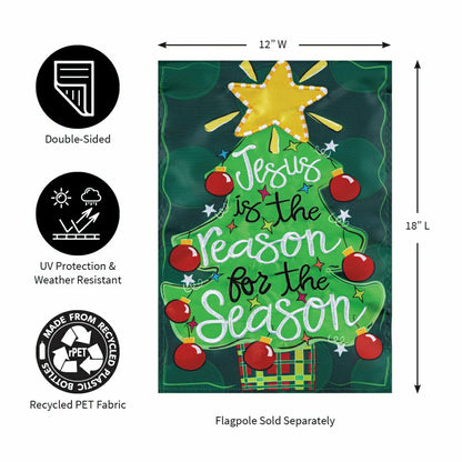 Jesus Is The Reason Applique Garden Flag | Plow & Hearth