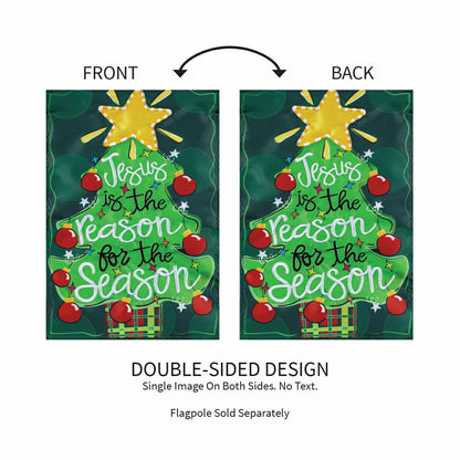 Jesus Is The Reason Applique Garden Flag | Plow & Hearth