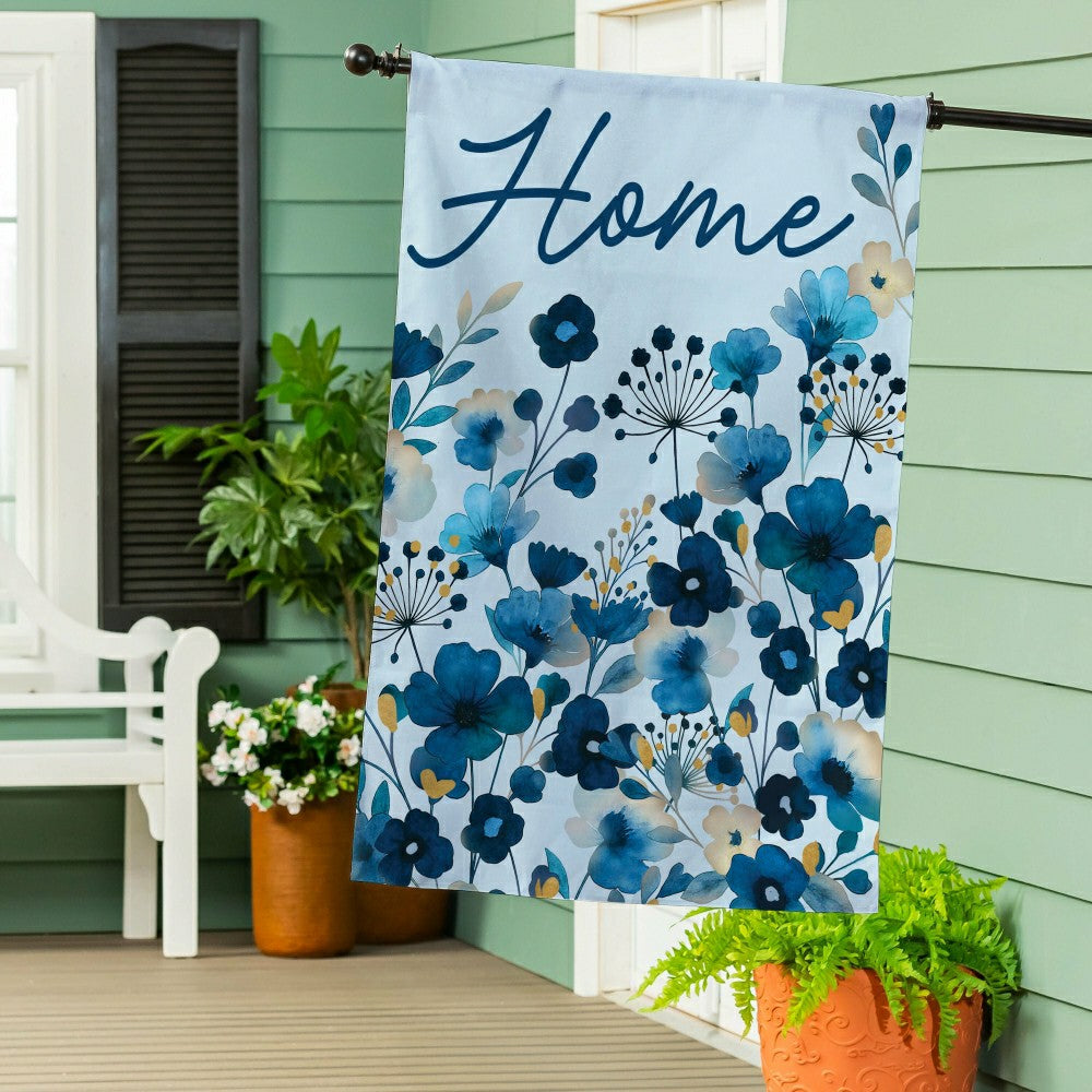 VivaStyle Gilded Meadow Burlap House Flag | Plow & Hearth