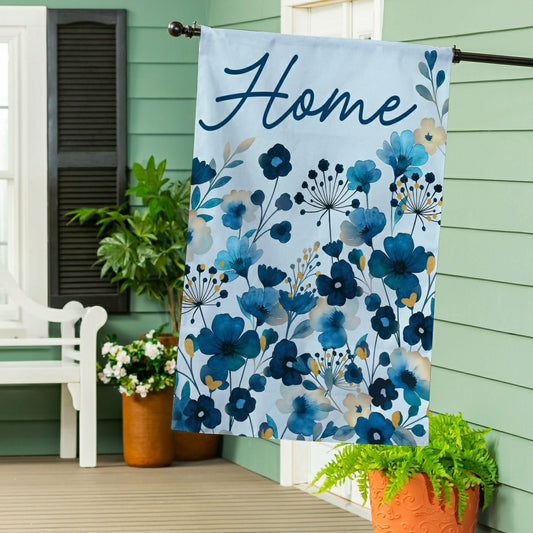 VivaStyle Gilded Meadow Burlap House Flag | Plow & Hearth