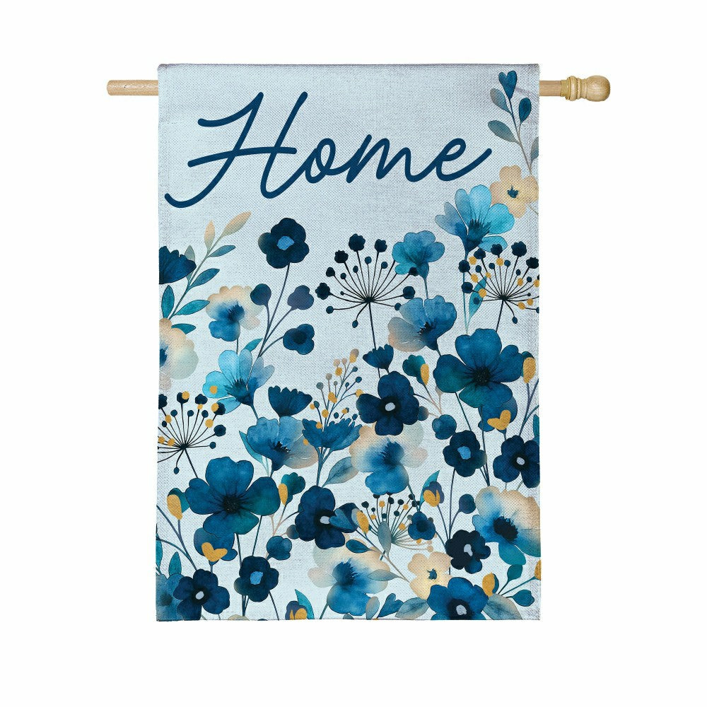 VivaStyle Gilded Meadow Burlap House Flag | Plow & Hearth