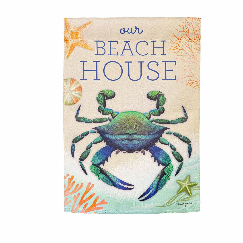 Our Beach House Suede House Flag | Plow & Hearth