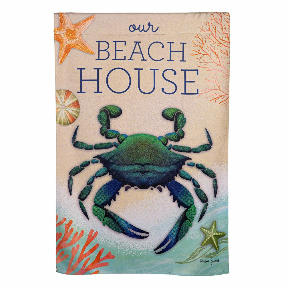 Our Beach House Suede House Flag | Plow & Hearth
