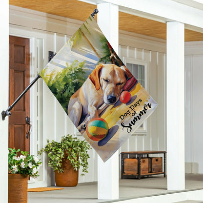 Dog Days of Summer Suede House Flag | Plow & Hearth