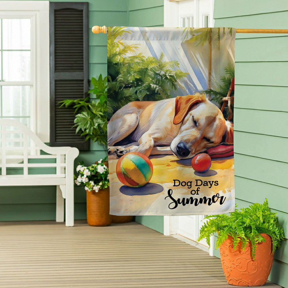 Dog Days of Summer Suede House Flag | Plow & Hearth
