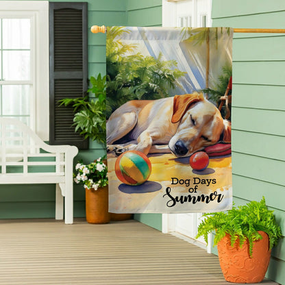 Dog Days of Summer Suede House Flag | Plow & Hearth