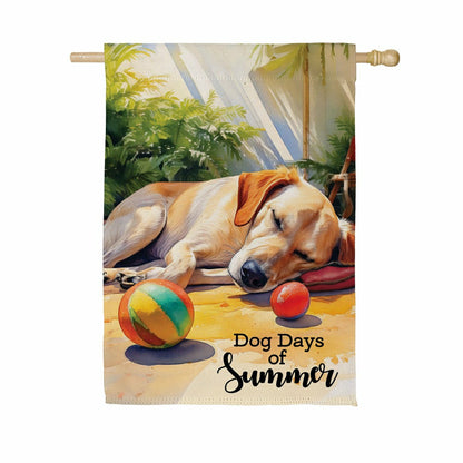 Dog Days of Summer Suede House Flag | Plow & Hearth