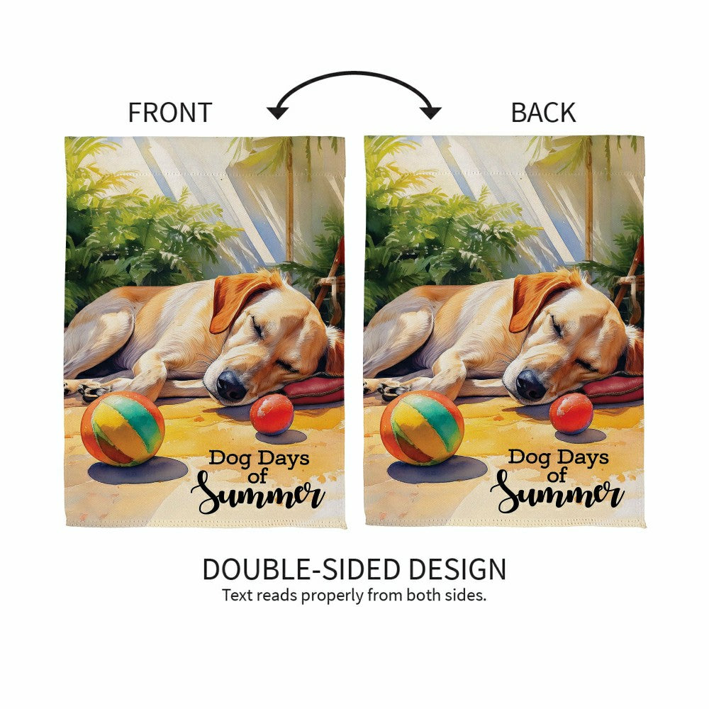 Dog Days of Summer Suede House Flag | Plow & Hearth