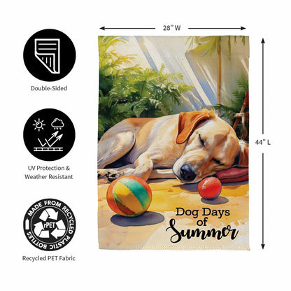 Dog Days of Summer Suede House Flag | Plow & Hearth