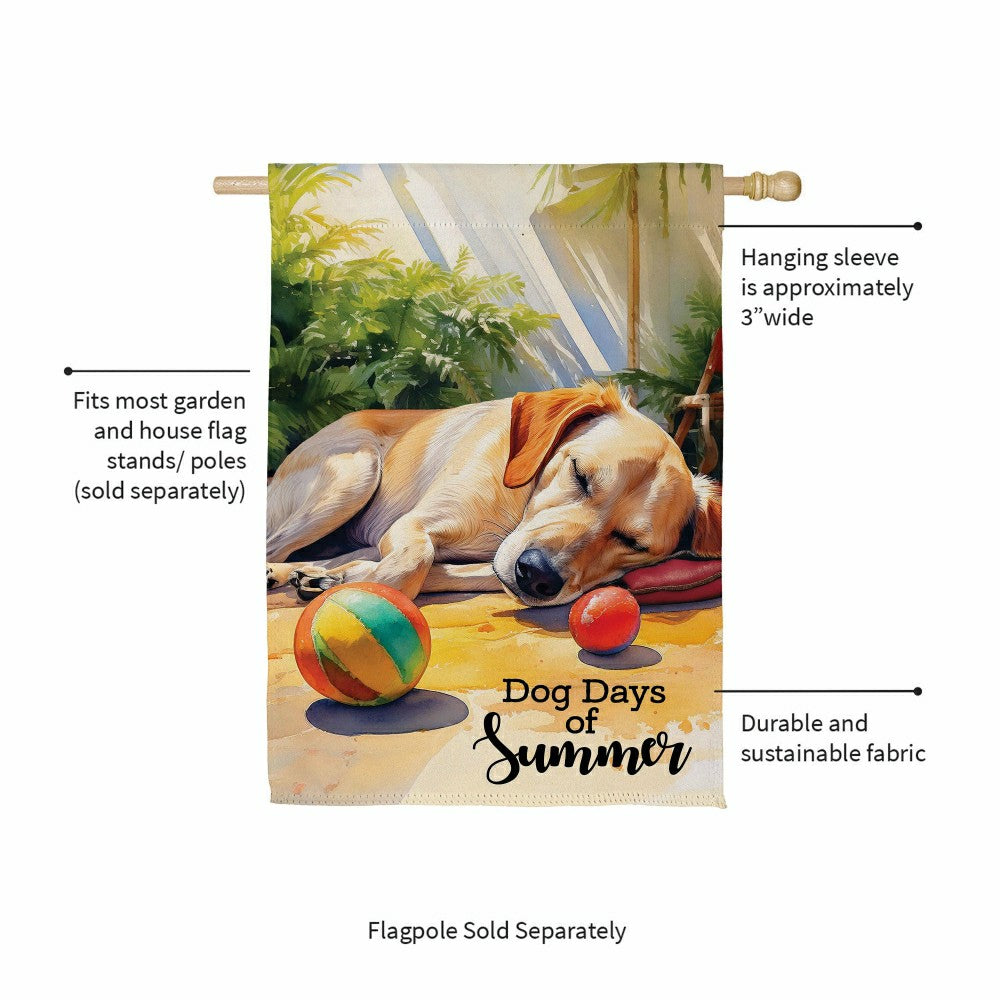 Dog Days of Summer Suede House Flag | Plow & Hearth